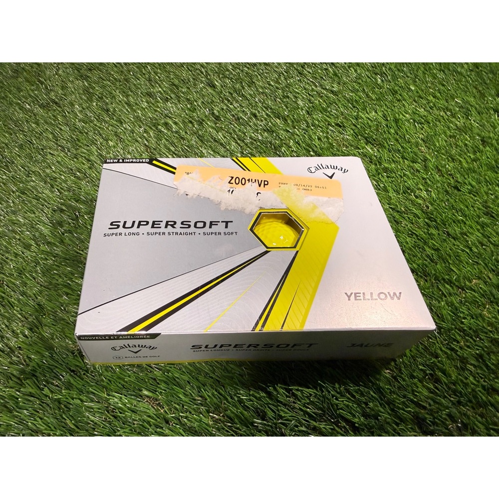 Callaway Supersoft Yellow Golf Balls‎ 12 Count New
